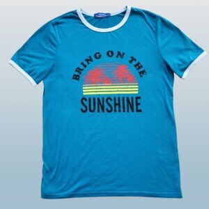 Irigod Bring On The Sunshine Graphic Retro T-Shirt Women’s Large